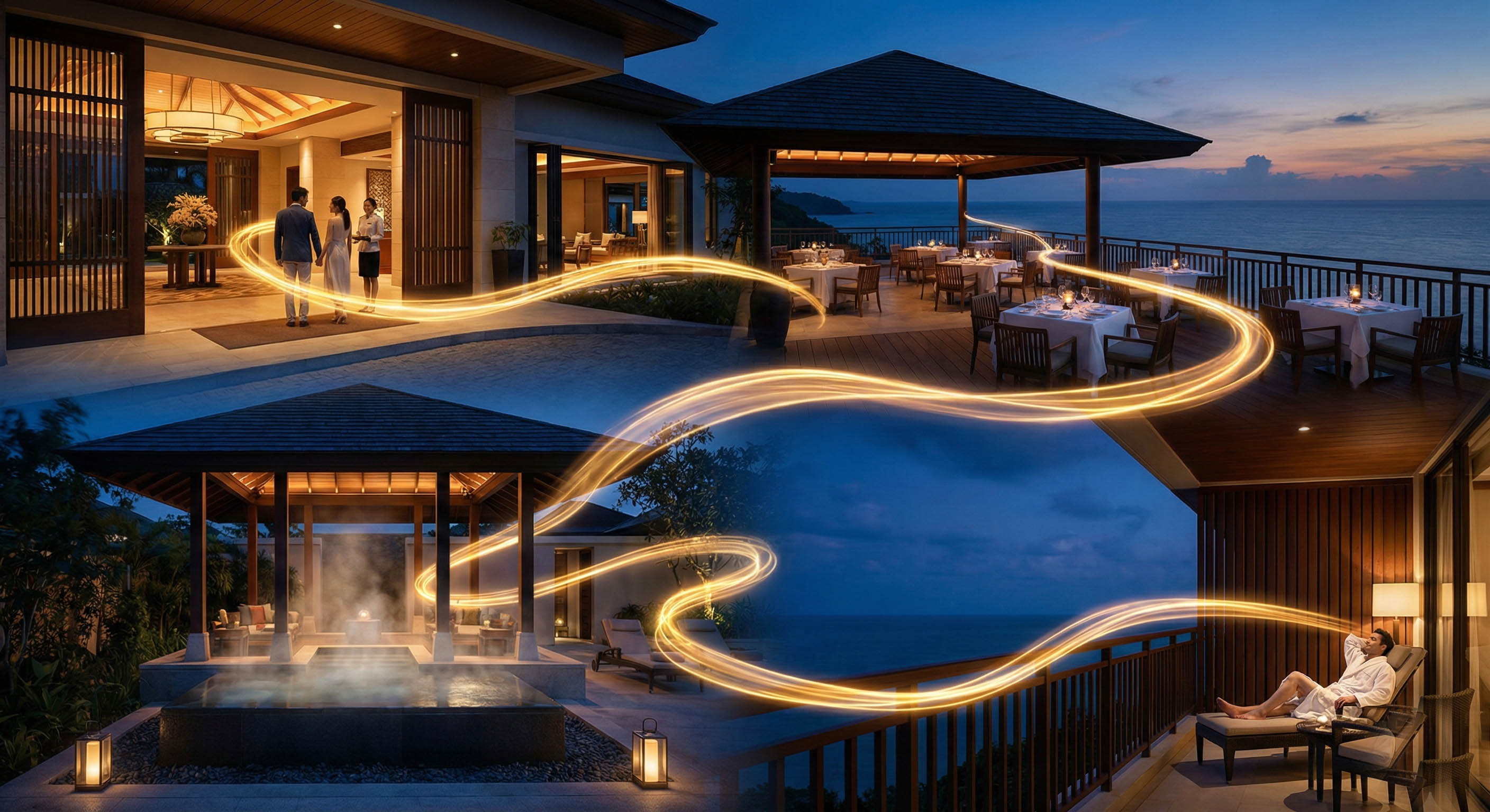 Connected guest journey across resort services